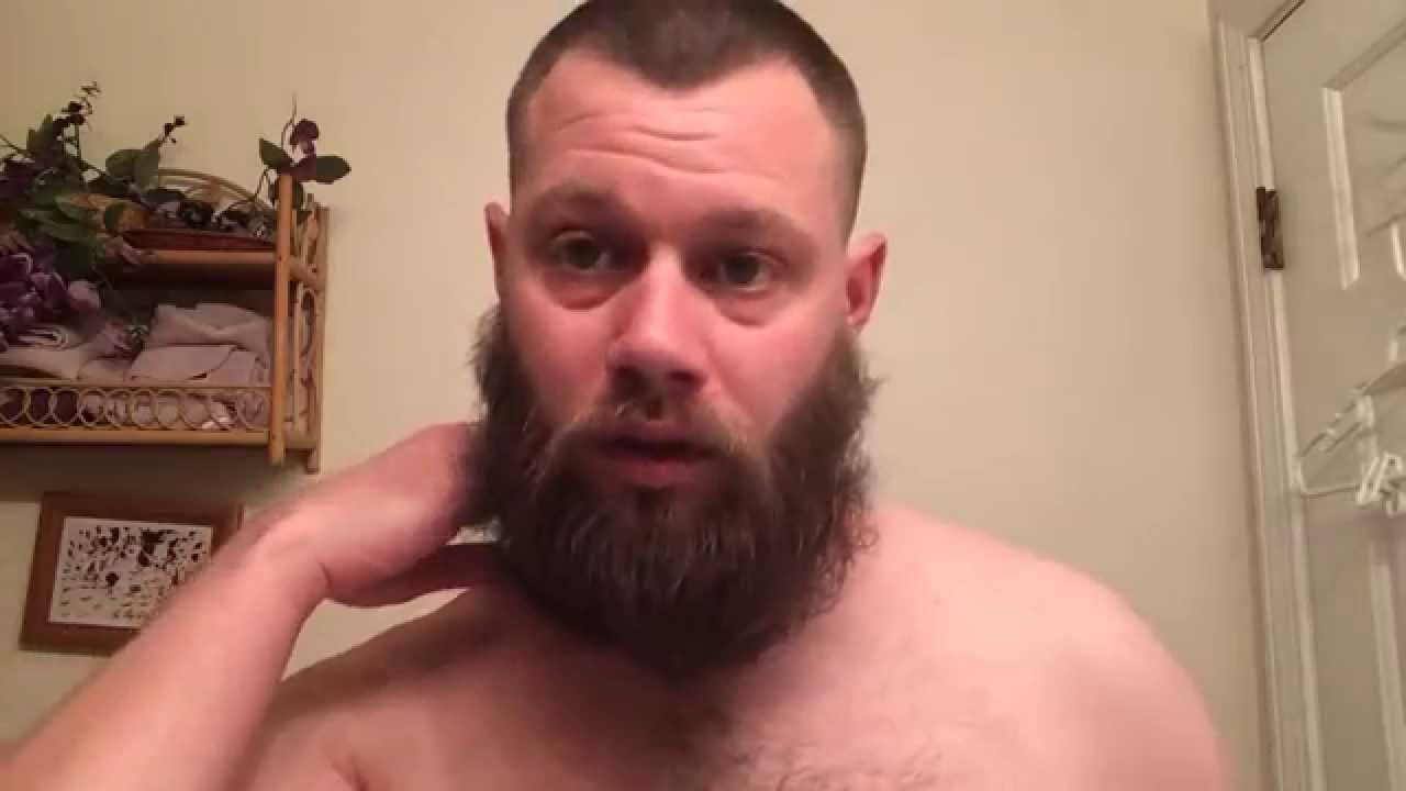 Straight razor shave (7 month growth)