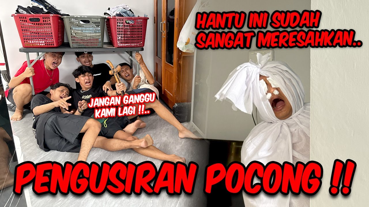 PENGUSIRAN HANTU POCONG DIRUMAH KAKA !!
