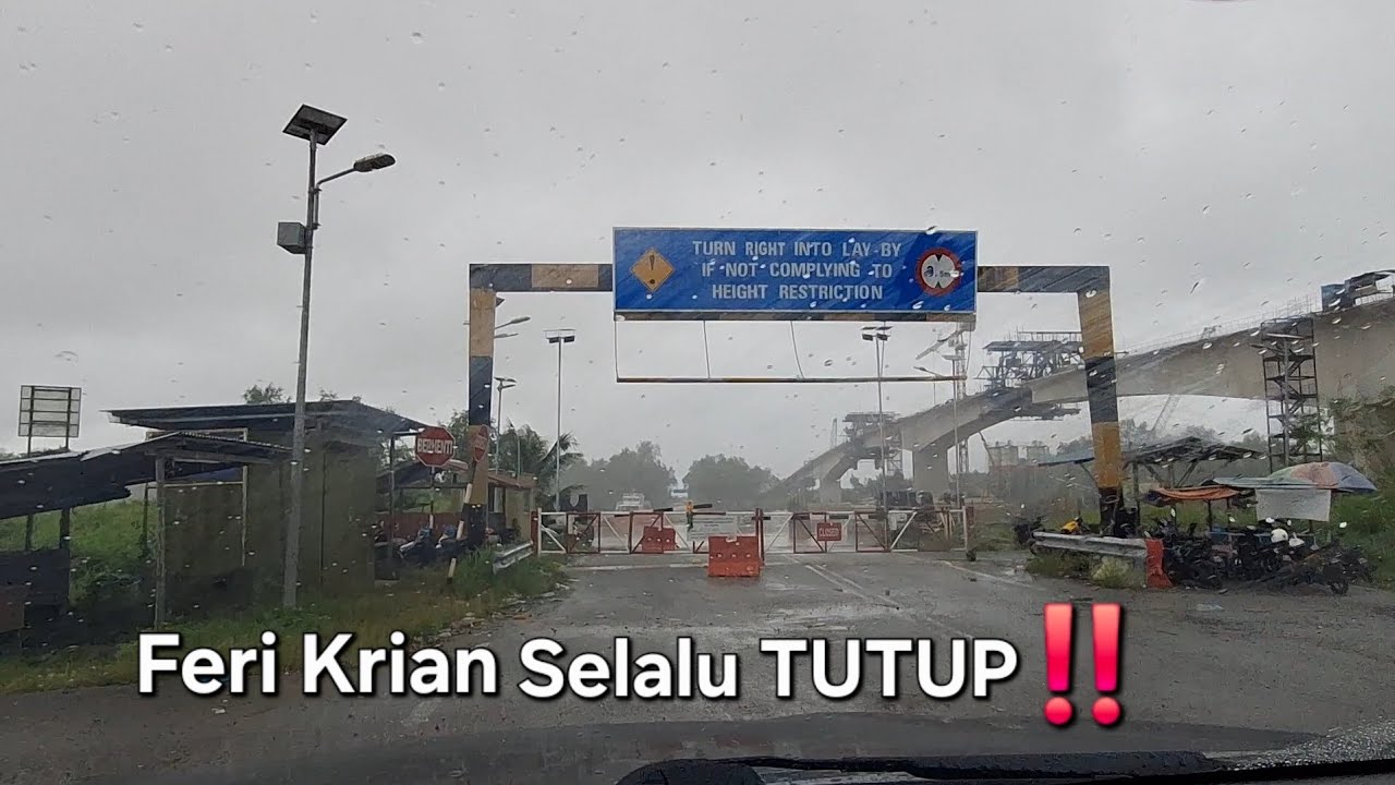 JANGAN PAKAI FERI KRIAN. SERVICE IKUT PARAS AIR SUNGAI‼️KEADAAN JALAN MENUJU SESSANG BATANG KRIAN🔥