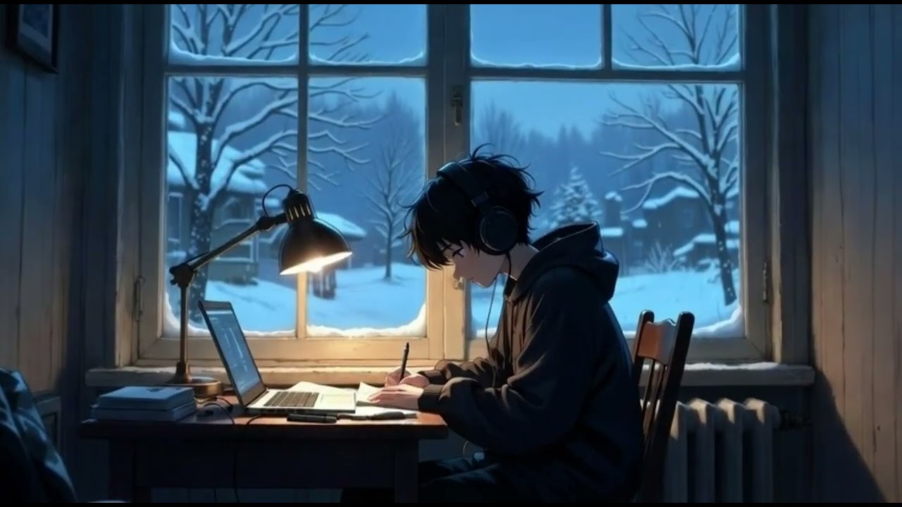 Cozy Winter Lofi – Warm Beats for Study, Focus & Cold Weather Productivity
