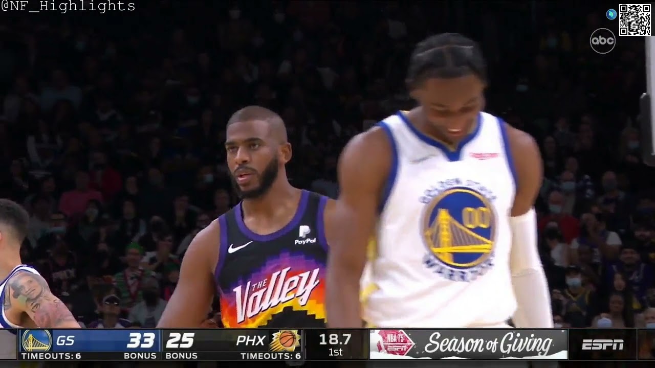 Chris Paul gets a full court rip through foul on Kuminga #shorts