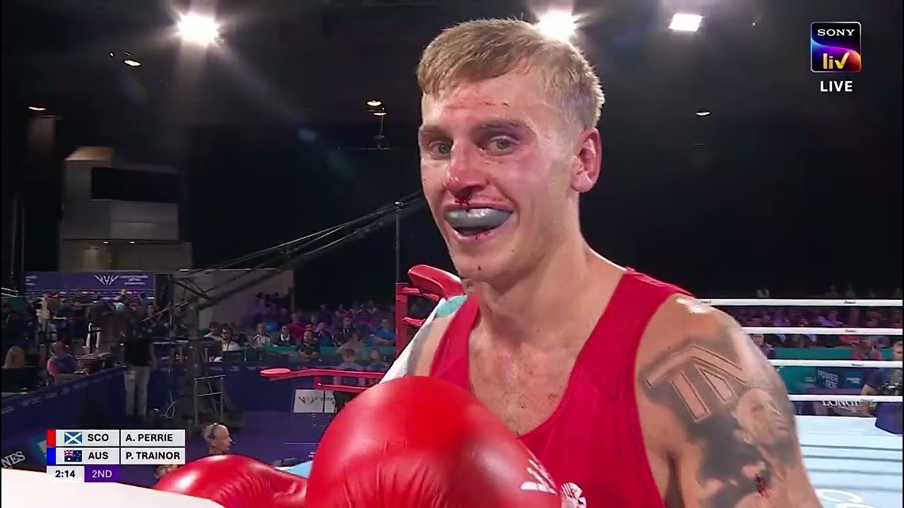 37. (M80kg) PERRIE Alan (SCO) vs TRAINOR Paul (AUS)_WON RSC R2 Commonwealth Games Glasgow 2026