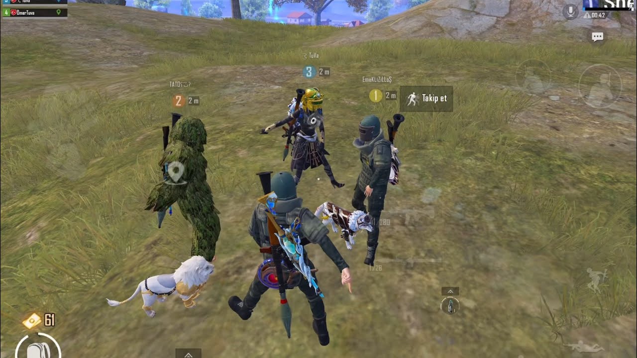 DANS EDERKEN SON ADAMA KURBAN OLUYORDUK PUBG MOBİLE AĞIR SİLAH MODU 