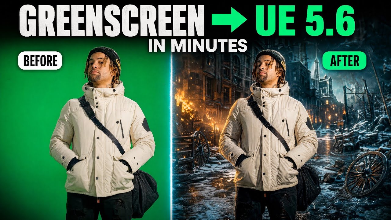 BRING GREENSCREEN FOOTAGE INTO UE 5.6