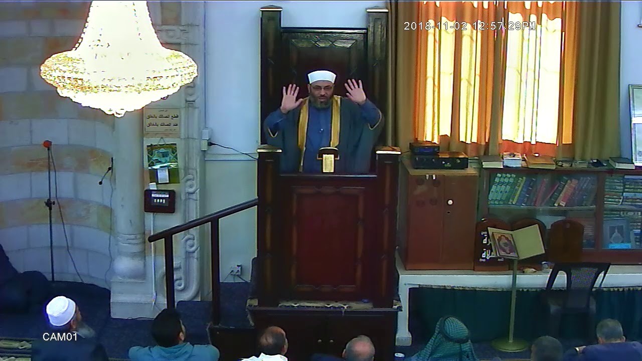خطبة الجمعة للدكتور منصور أبو زينة - وكذلك جعلناكم أُمَّةً وَسَطًا 2-11-2018