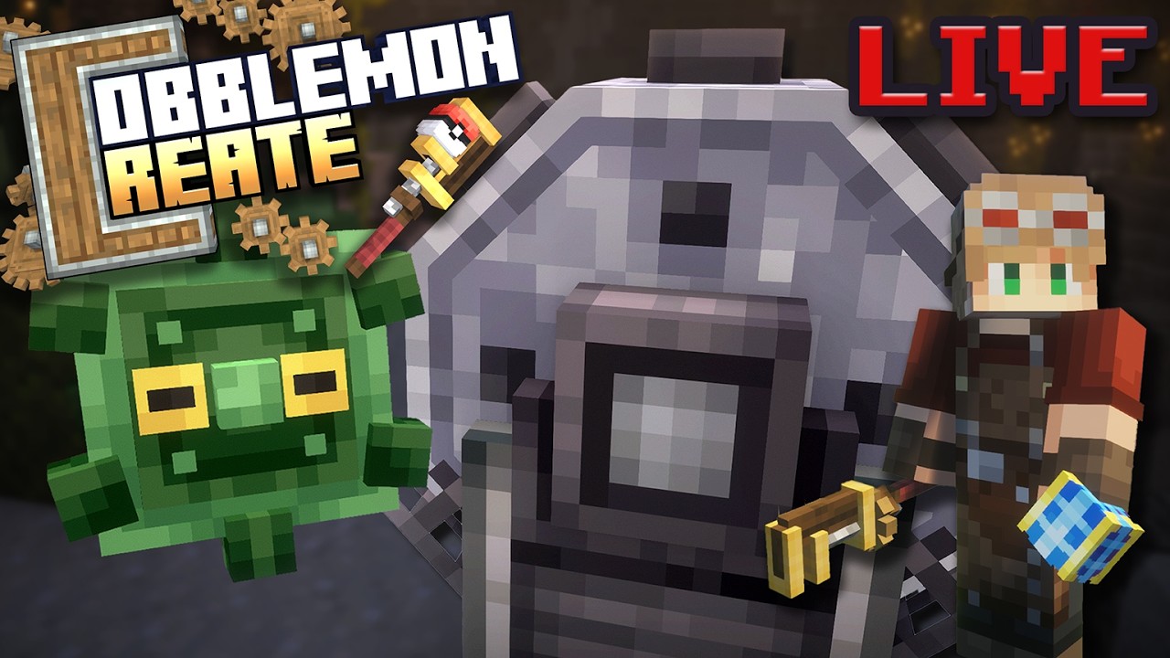 Designing an Aeronautics Mining Machine... With Slicing Power || Cobblemon x Create Aeronautics Live