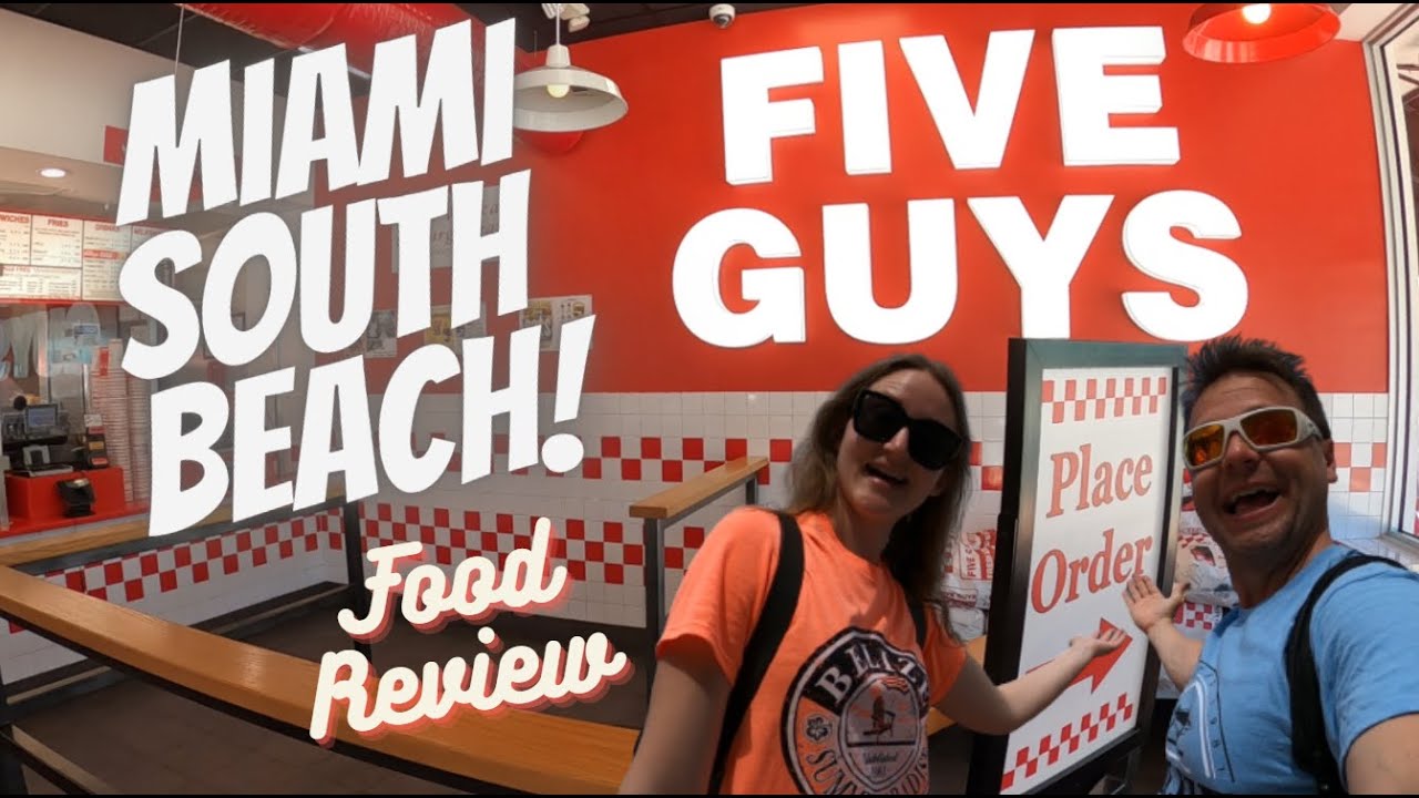 Five Guys Miami South Beach Burgers & Fries: дегустация еды и обзор магазина