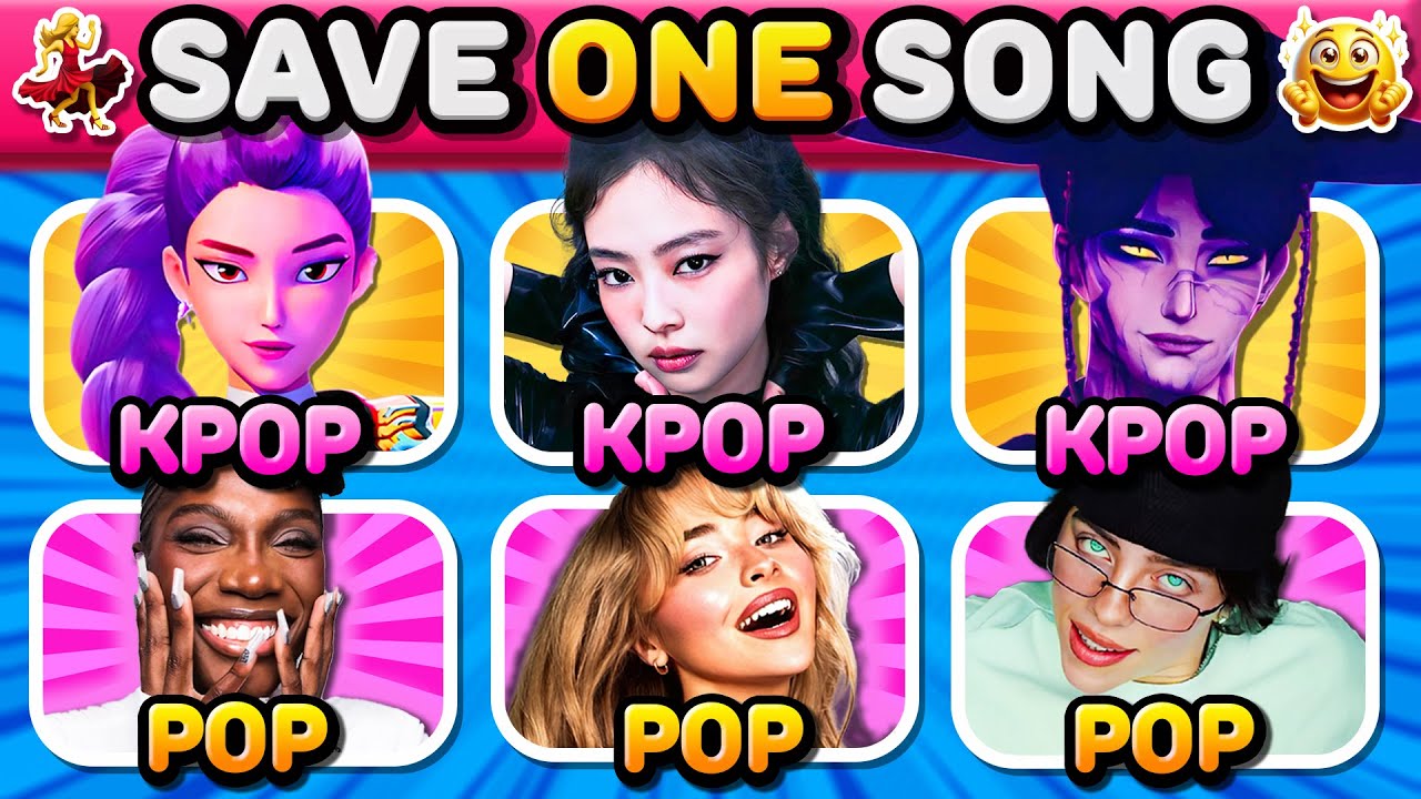 KPOP vs POP: 3 SONGS vs 3 SONGS✨Save One Drop One | Music Quiz 2025