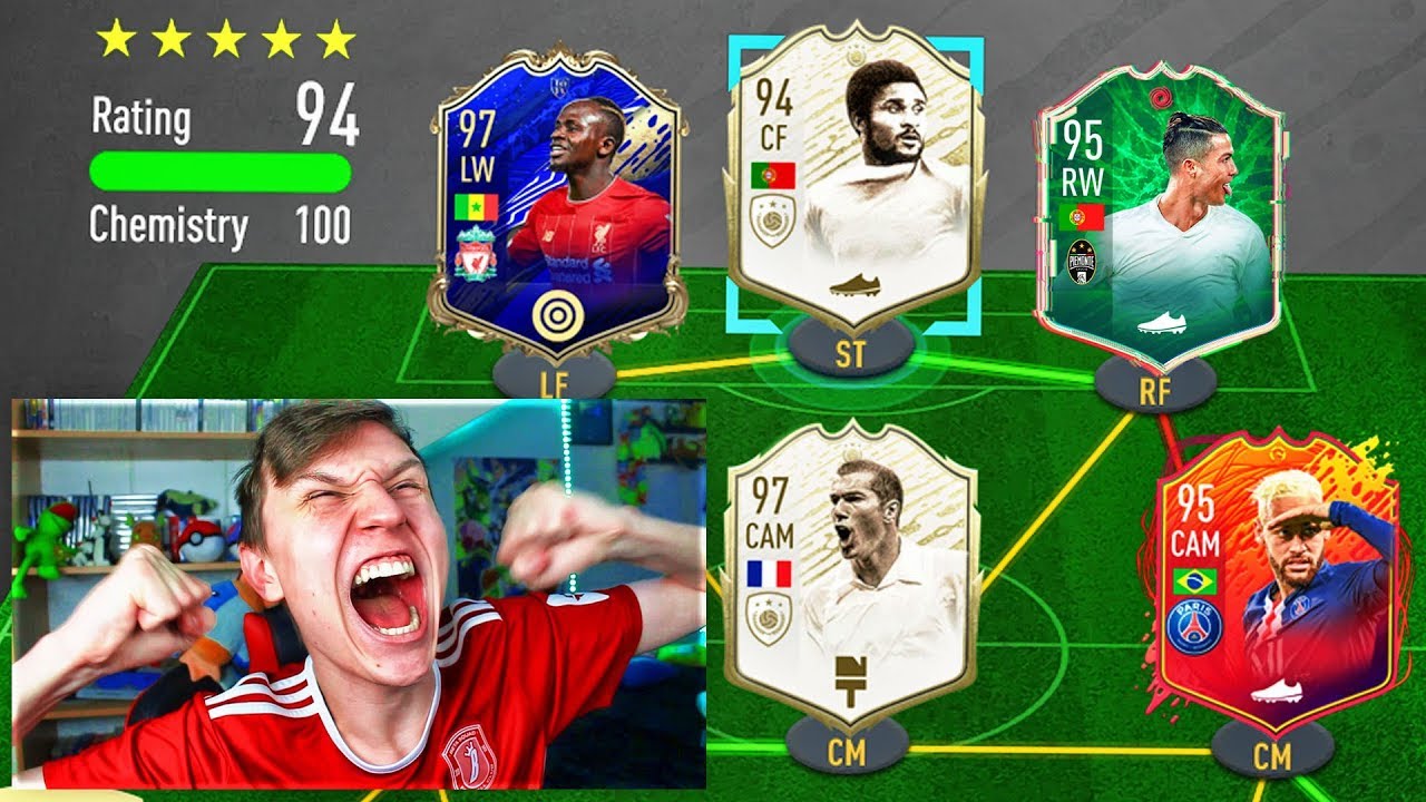 95 SHAPESHIFTER RONALDO IN LUCKIEST 194 FUT DRAFT!! (FIFA 20)