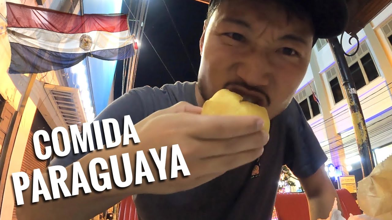Probando COMIDA CALLEJERA PARAGUAYA en ASUNCIÓN! 🇵🇾 | Japonés reacciona a comida paraguaya