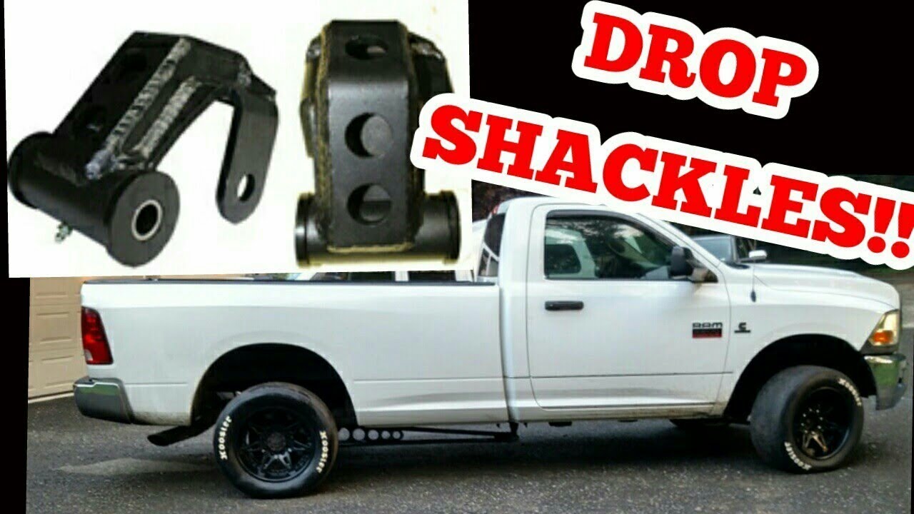 Lower Your Cummins Truck With Drop Shackles!