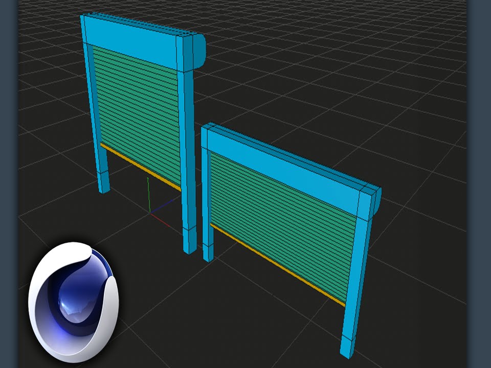Cinema 4D Tutorial | Modeling and Animate a Roll Up Garage Door in Cinema 4D