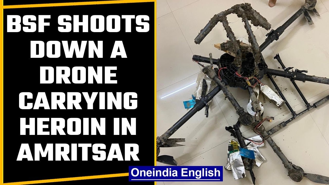Punjab: Border Security Force shoots down a drone carrying heroin in Amritsar | OneIndia News