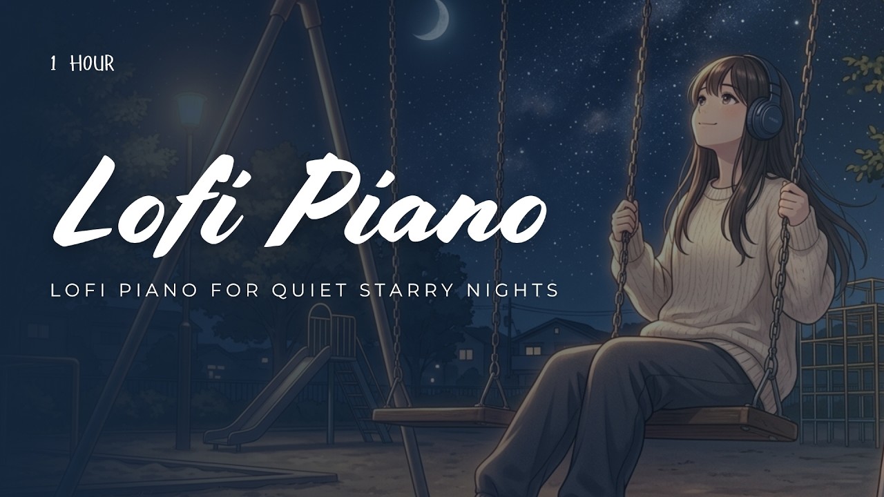 Soft Lofi Piano Music for Quiet Nights Study Relax and Sleep