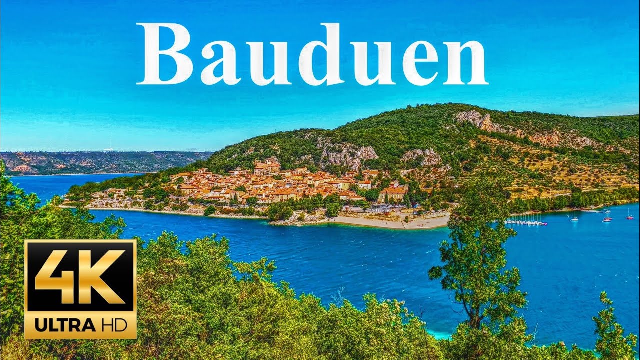 BAUDUEN 🌞 Vieux village médiéval au bord du Lac de Sainte-Croix [4K]