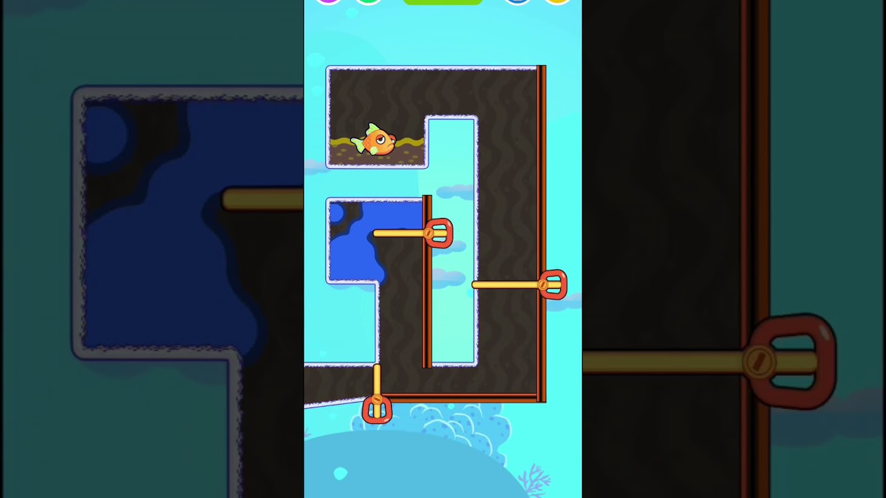 Save the fish 🐟🦈 64 🎮 Random Candy #shorts #fishdom