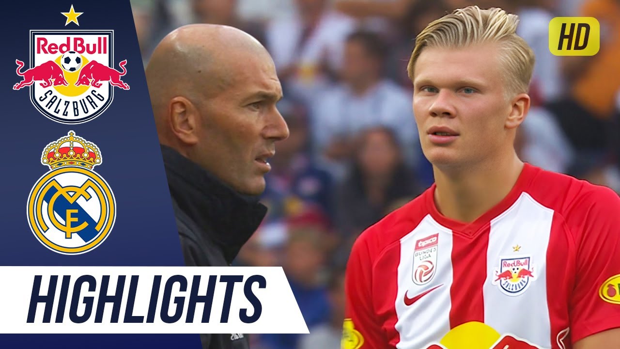 When Haaland who just turned 19 Impressed ZIDANE (RB Salzburg x Real Madrid)