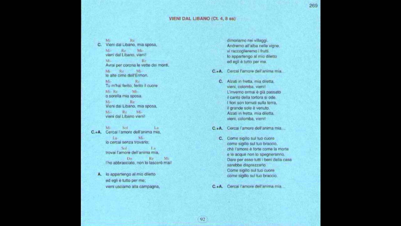 Vieni dal Libano - Kiko Argüello - Cammino Neocatecumenale