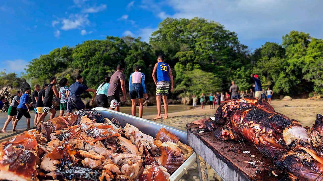 PUERCO ASADO, PLAYA Y SABOR 😋 / Roast Pork, Beach & Good Times 🌊