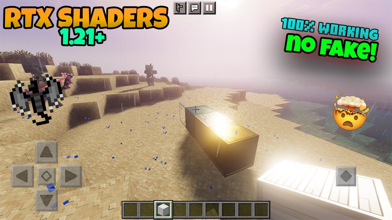 Minecraft RTX Shaders For PE || 100% Working (Render dragon Supported)