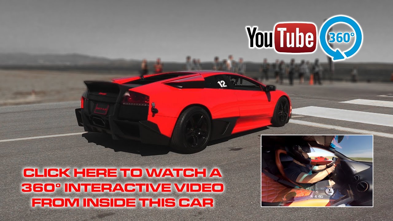 Lamborghini Murcielago LP640 vs Ferrari 458  | 360° Racing Video