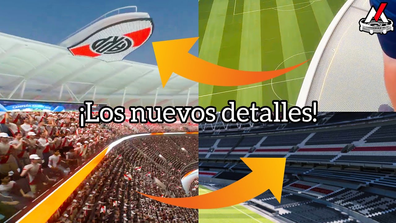 🏗💯¡Te muestro la vista del Sky walk que tendrá el techo! + ¡Bandera de River en las tribunas altas! 