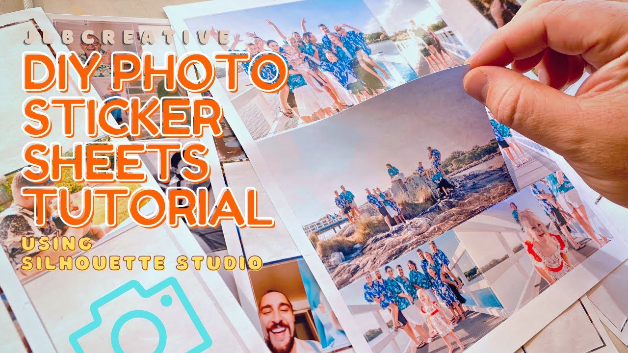 DIY PHOTO STICKER SHEETS *silhouette studio tutorial