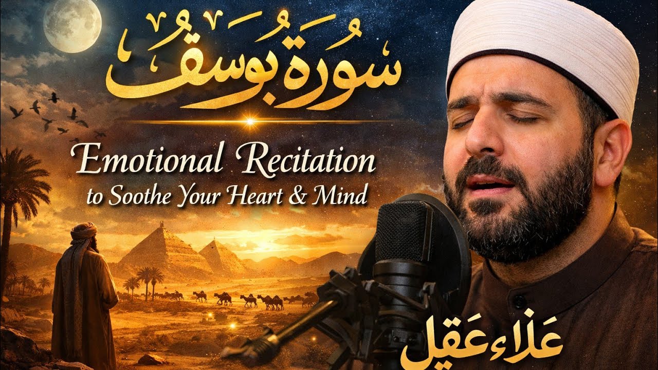 Surah Yusuf سورة يوسف   Emotional Reciation to Soothe Your Heart   Mind   Alaa Aqel Ramzan Quran 