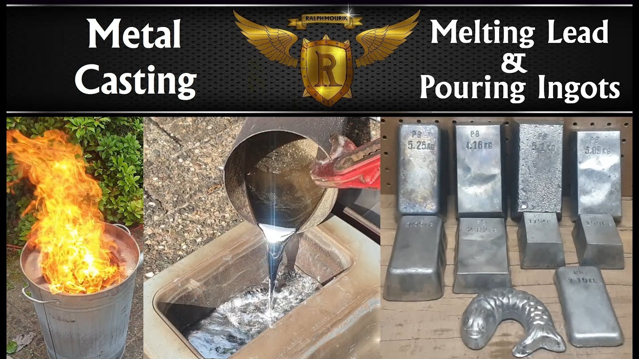 Melting 30kg / 66lbs of Lead and pouring ingots