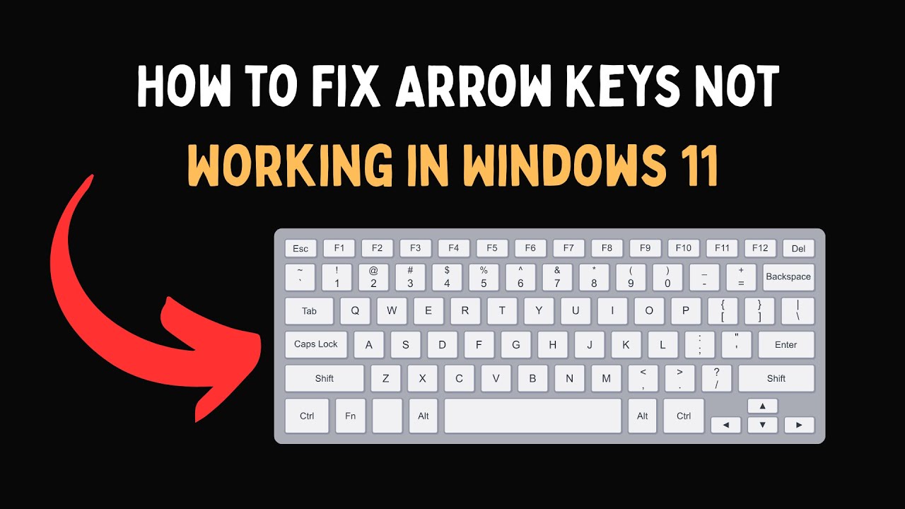 Как исправить неработающие клавиши со стрелками в Windows 11