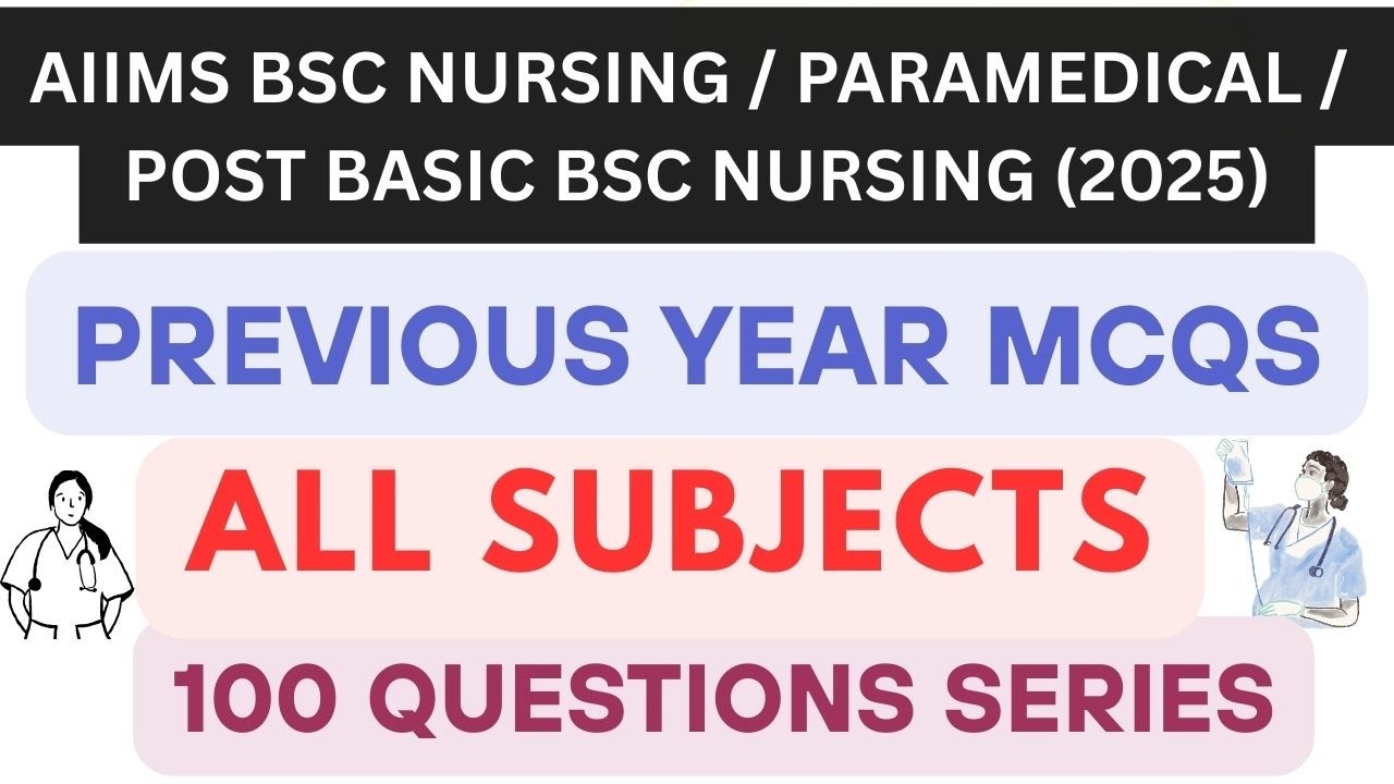 Bsc Nursing Entrance exam 2025 | Cnet previous year questions practice | Most asked questions