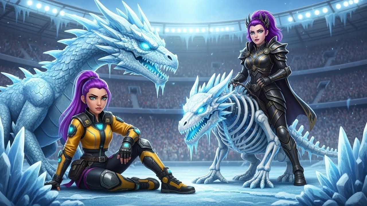 ICE DRAGON RACING | Zara vs The Arena  Epic Fantasy Dragon Race