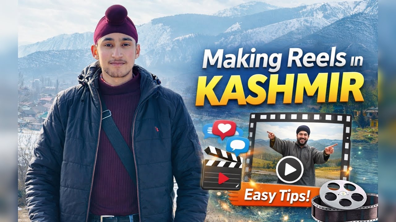 Aj reel bana raha tha || Kashmir mai 