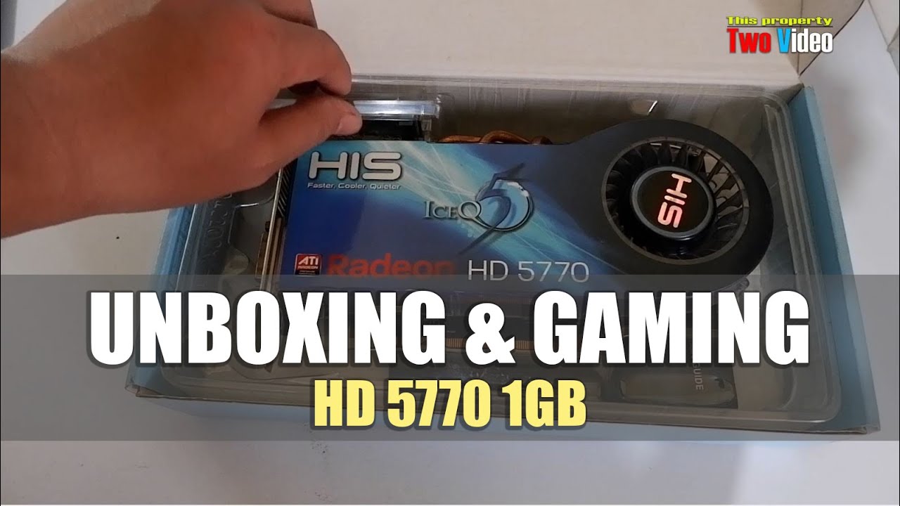 His Radeon HD 5770 Unboxing & Gaming 2023