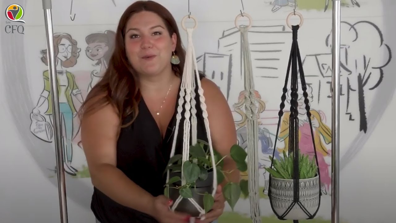 Macramé – La jardinière