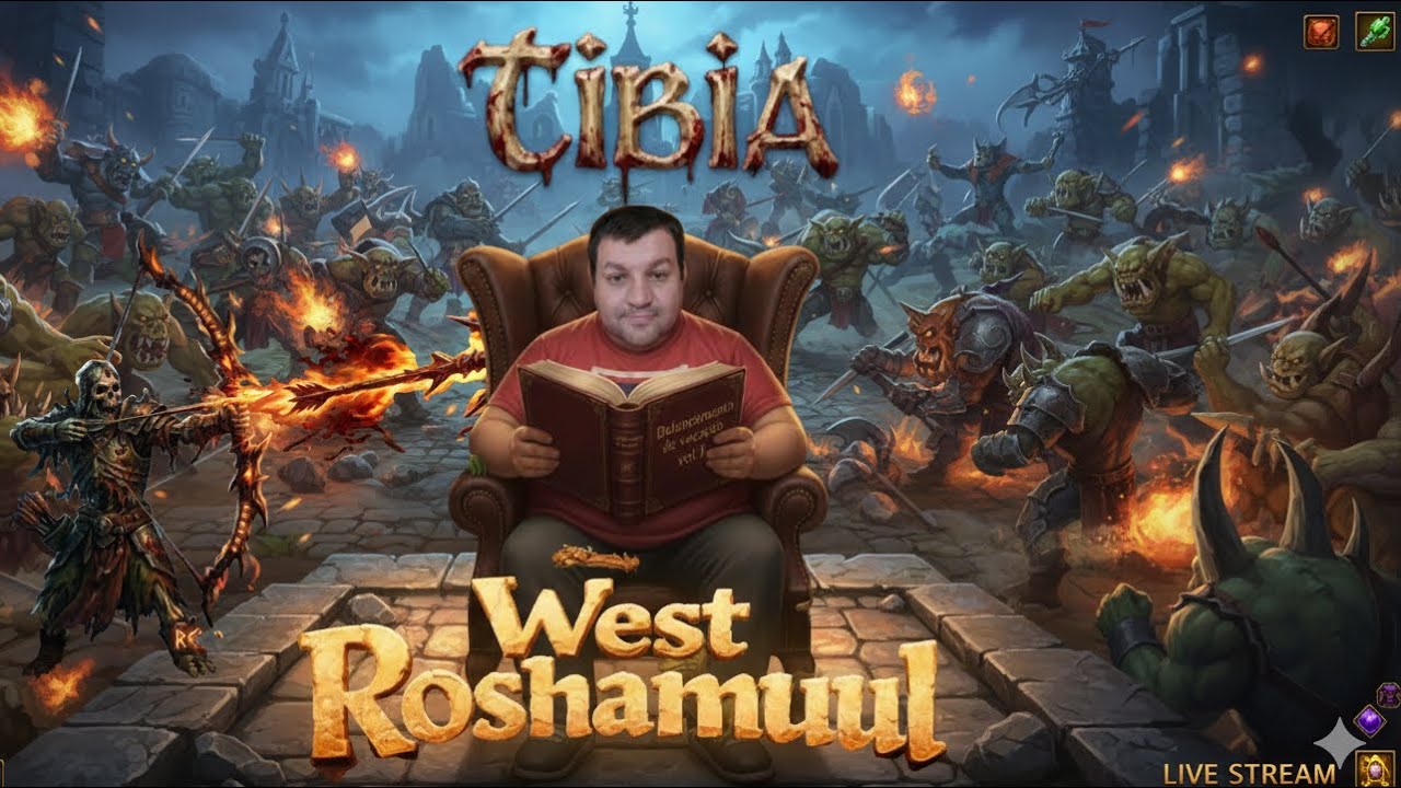 Tibia Global - West Roshamuul Rp 840+ Gilded Eldrich bow