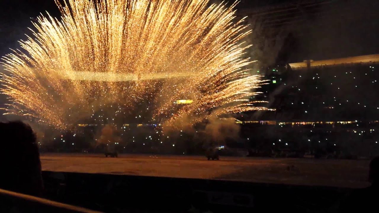 Feu d'artifice au Stade de France Finale de la coupe de France 2014