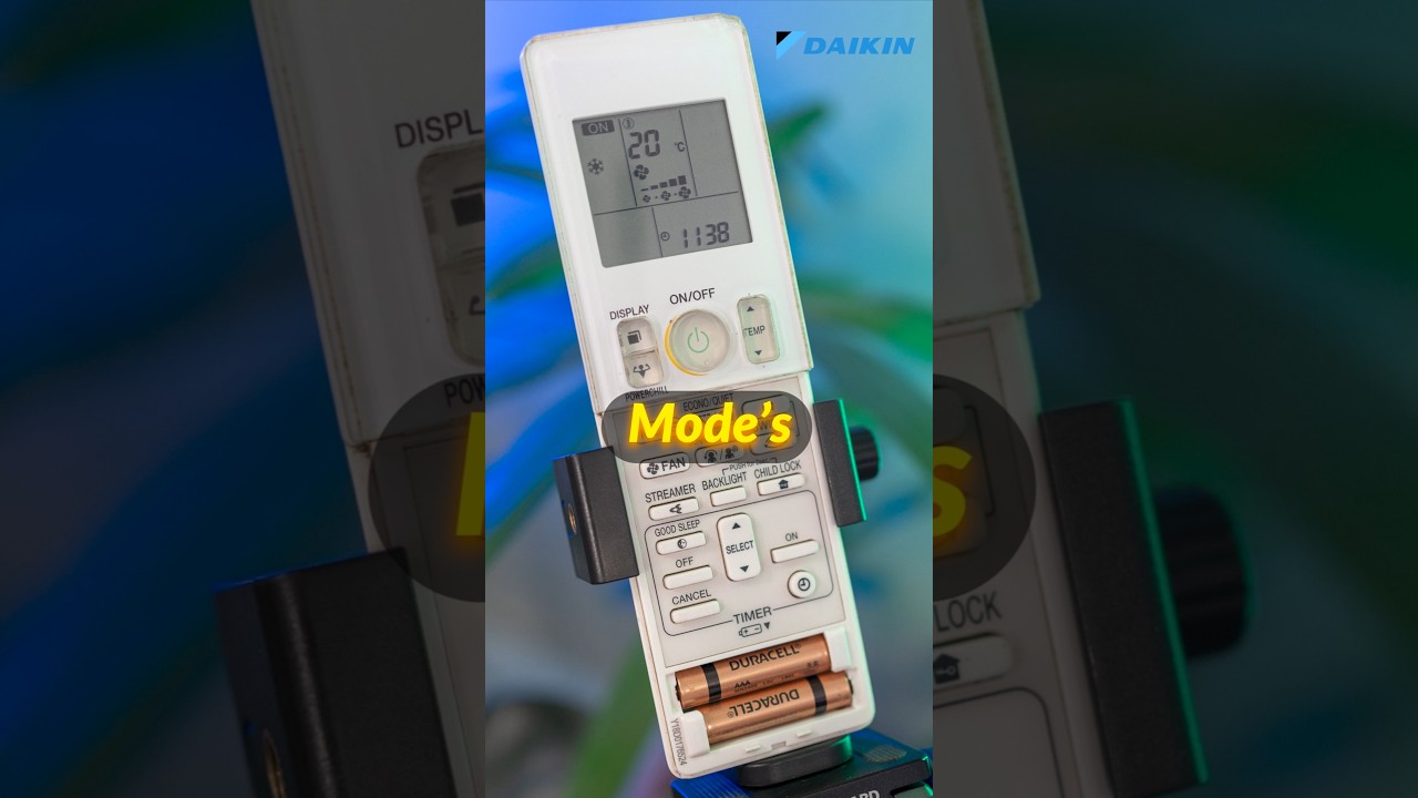 Daikin AC Remote Control Guide ❄ Modes ❄ 