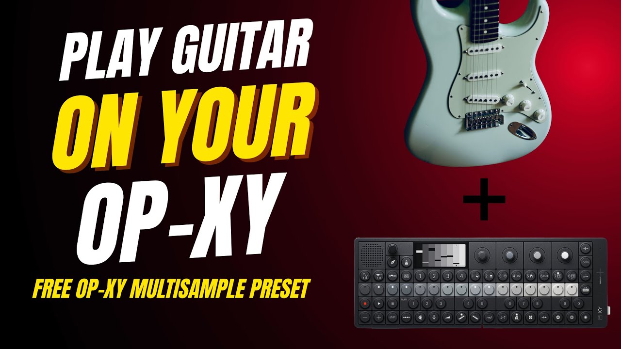 OP-XY + Fender Stratocaster = Free Electric Guitar Multisample Engine Preset