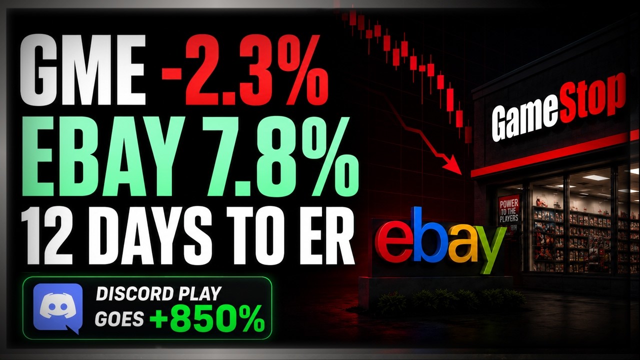 Акции GME упали на 2,3%, а GameStop еще больше скупила eBay перед публикацией отчетности.