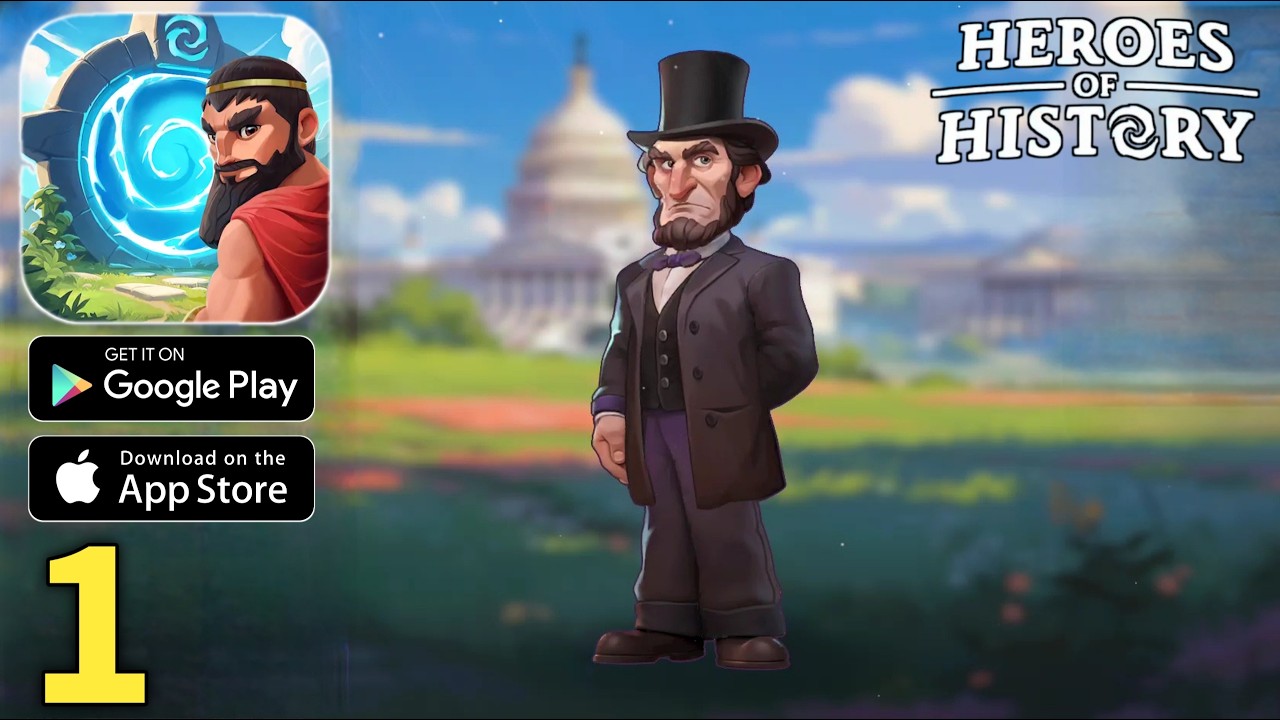 Heroes of History: Epic Empire Gameplay Walkthrough Part 1 (ios, Android)