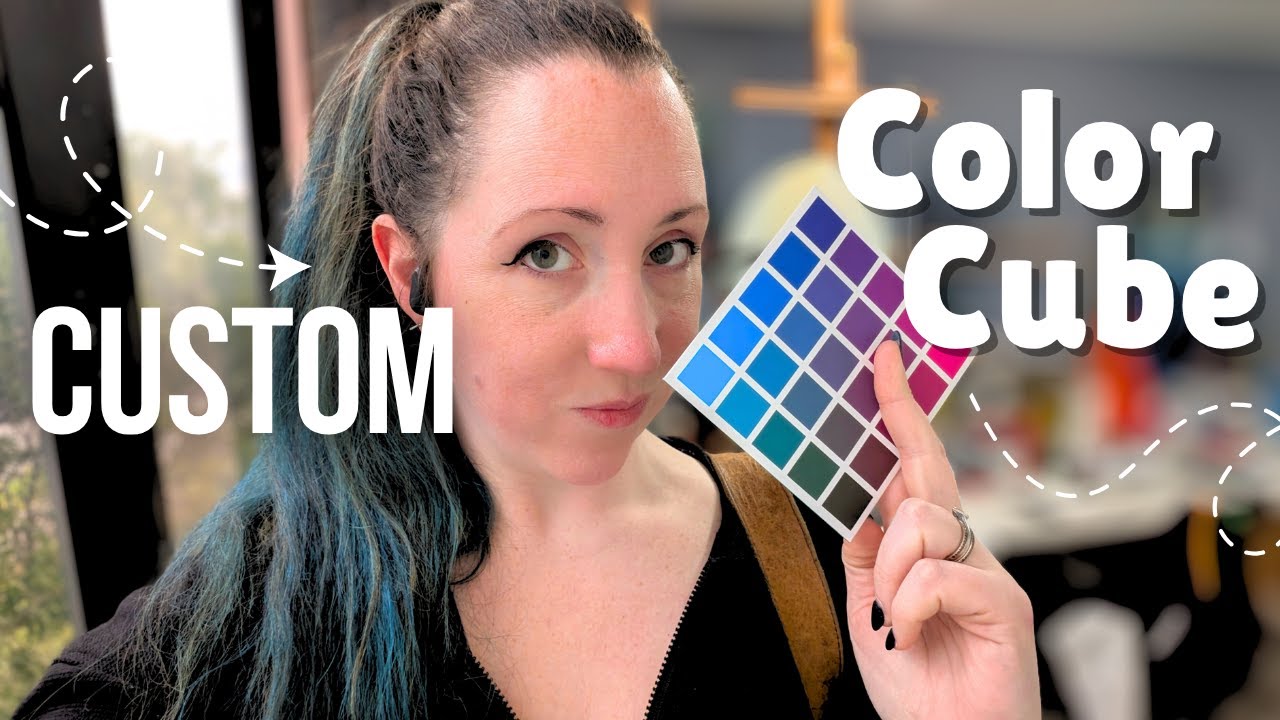 How to CUSTOMIZE my Color Cube Cards by Sarah Renae Clark with Oil Paintings? 