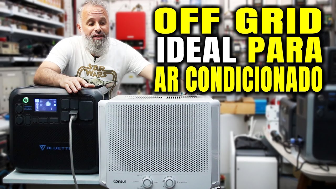 Off Grid para AR CONDICIONADO com Estação de Energia AC200MAX BLUETTI | Energia Solar