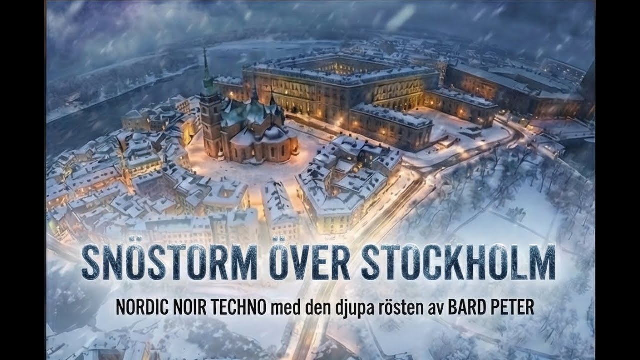 SNÖSTORM ÖVER STOCKHOLM ❄️ | Futuristic Light Show (4K) Bard Peter