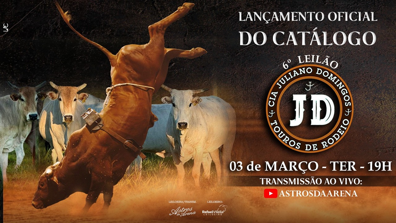 APRESENTAÇÃO DE CATÁLOGO: 6º Leilão Juliano Domingos - [03/03/2026]