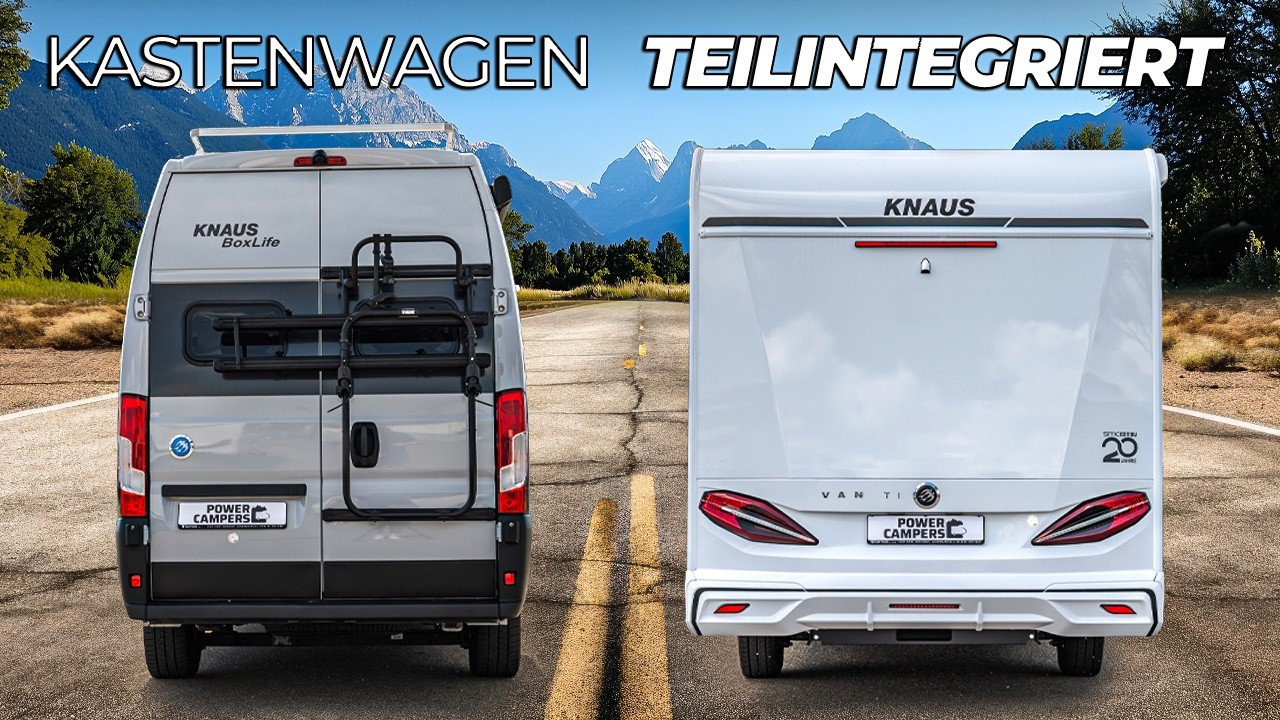 Kastenwagen gegen Wohnmobil - Die wichtigsten Unterschiede!