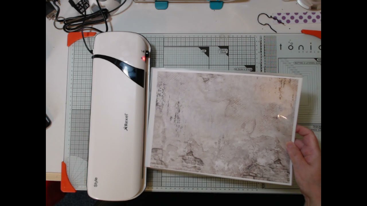How do you laminate patterned paper on one side only?