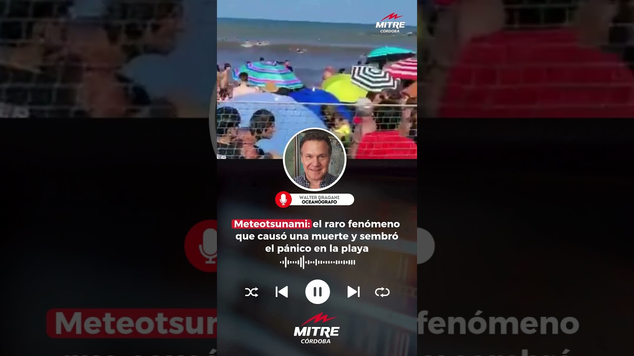 Meteotsunami: el raro fenómeno que causó una muerte y sembró el pánico en la playa
