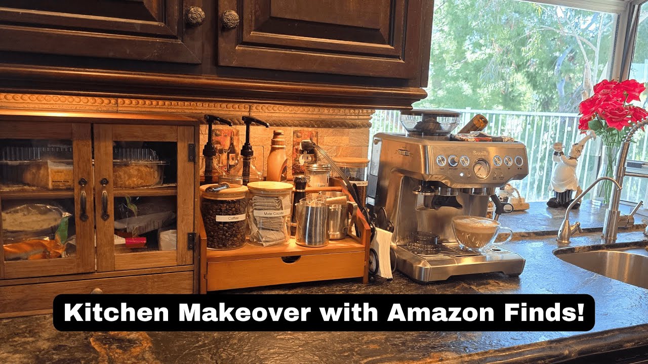 Kitchen Upgrade with Amazon Finds! ☕️ New Coffee Station Setup