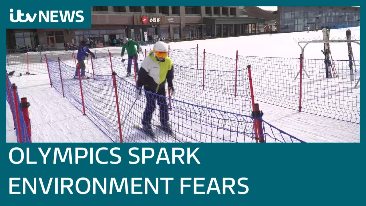 Why artificial snow at Beijing's Winter Olympics could have chilling environmental impact | ITV News